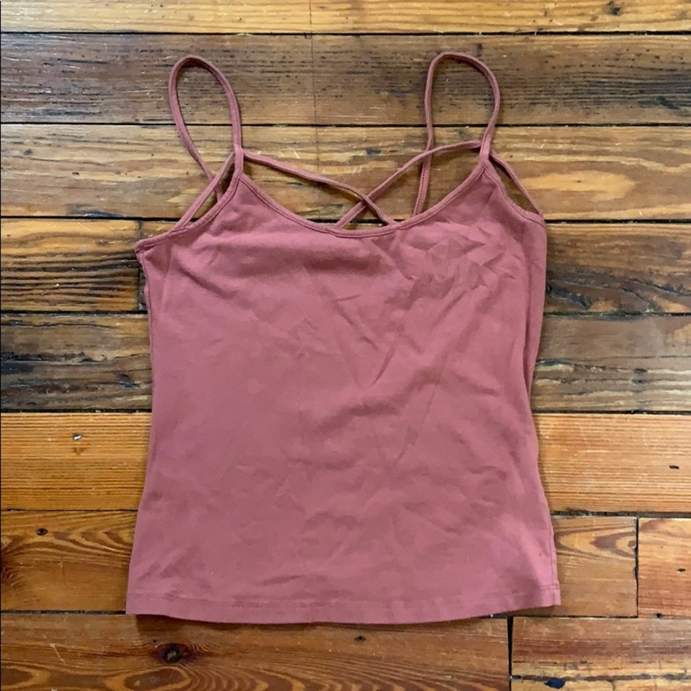 Strappy cropped tank